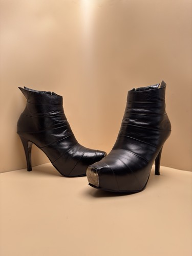 Nando muzi black - black, leather